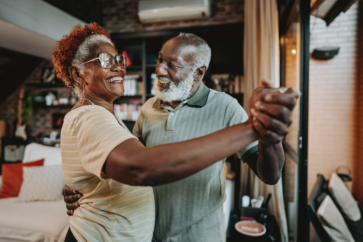 A couple enjoying retirement, having decided the best age to retire from federal government. 