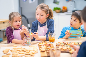 Thanksgiving Day Family Activities Baking cookies