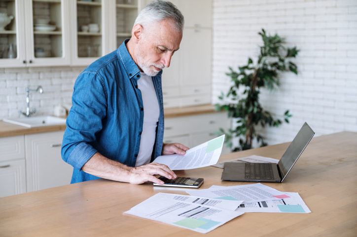A senior claiming a tax refund for a deceased person.